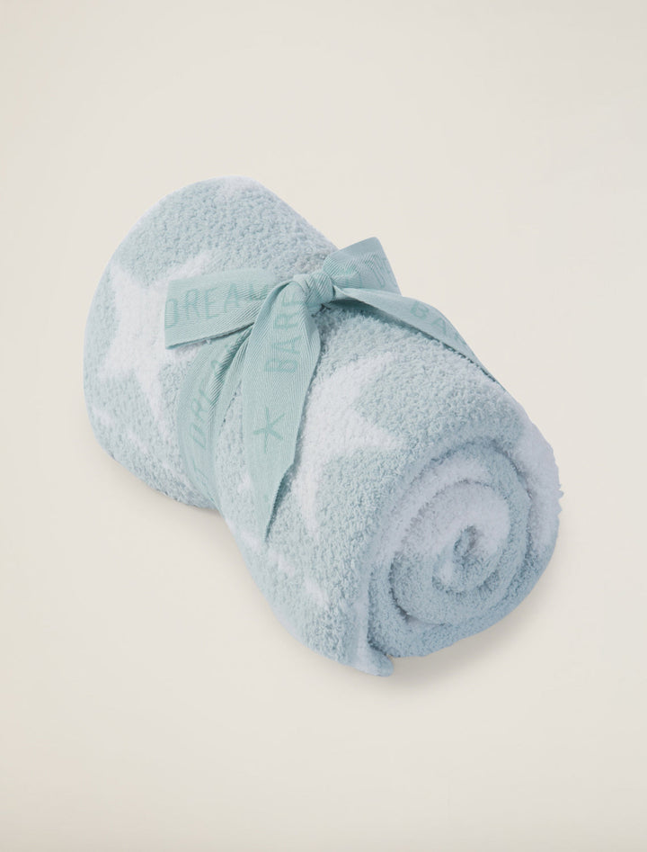 AQUA ICE WHITE COZYCHIC DREAM RECEIVING BLANKET