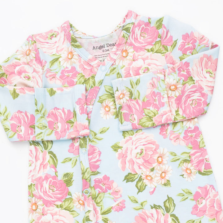 ANGELINE FLORAL BUNDLE GOWN & HEADBAND