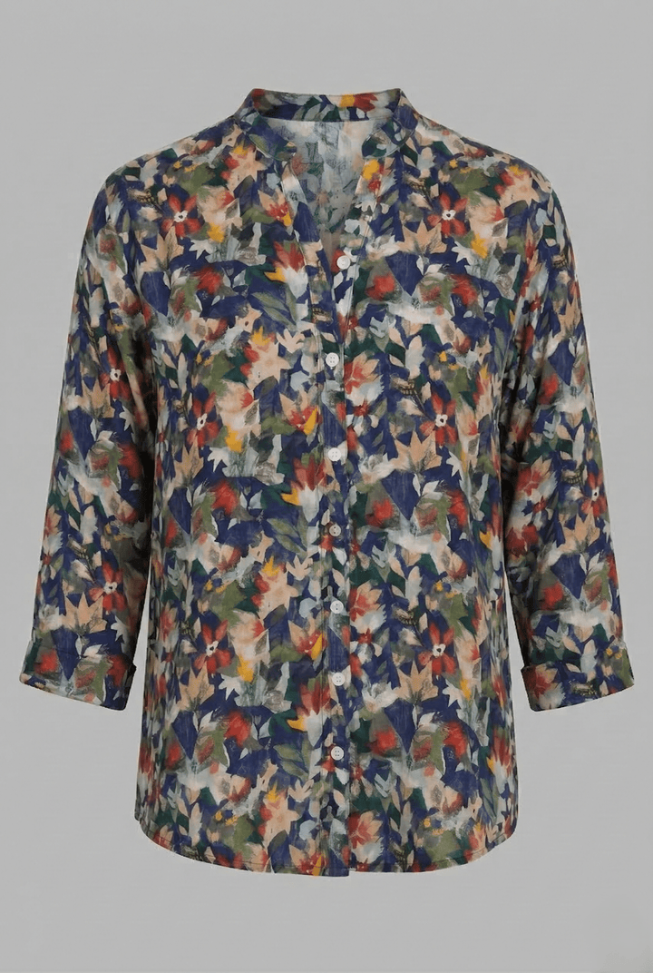 MIDNIGHT BOTANICA 3/4 SLEEVE TOP