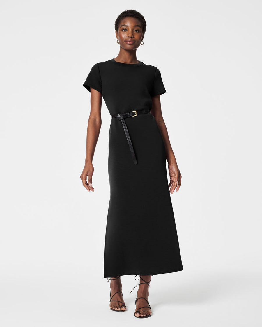 SPANX BLACK AIRESSENTIALS MAXI DRESS
