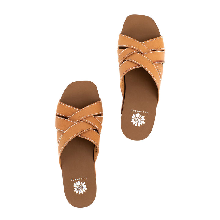 CLEVER ALMOND WEDGE SANDAL