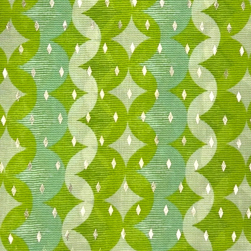 LIME RETRO PRINT SCARF