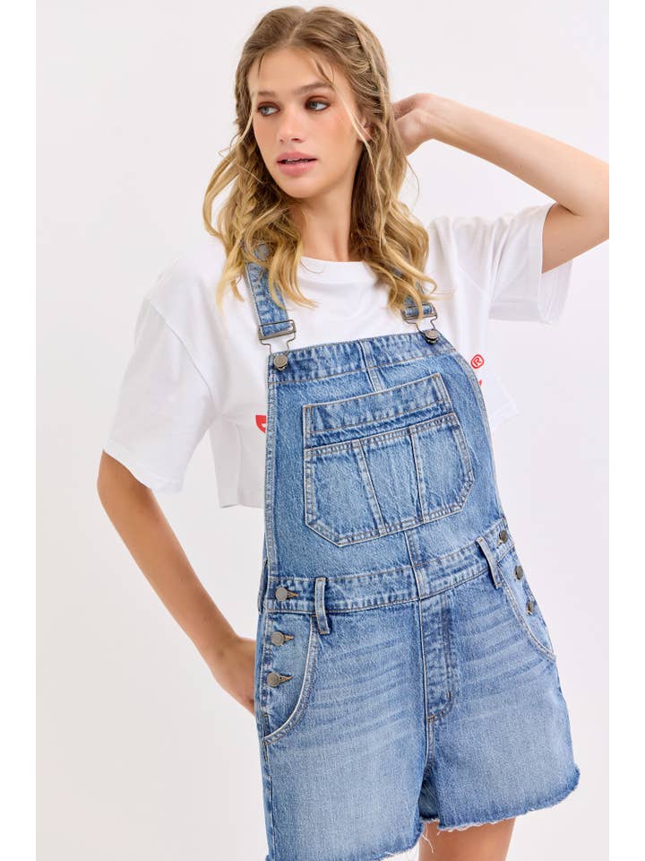 TORI DENIM SHORTALLS