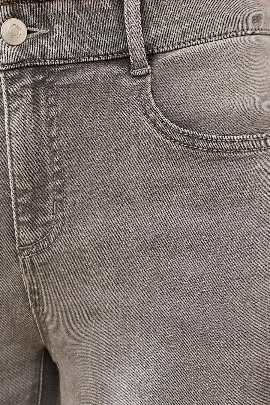 AUDREY CLOUD GREY BOUNDLESS DENIM STRAIGHT CROP JEANS