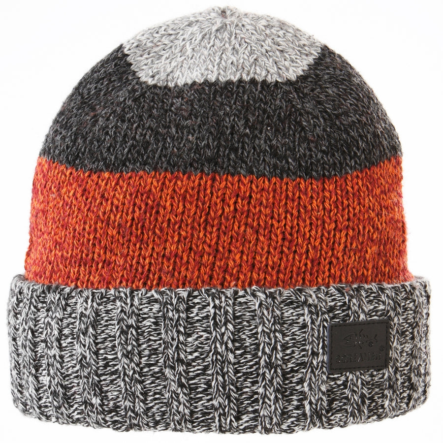 ORANGE HAT TRICK COLORBLOCK STRIPE BEANIE HAT
