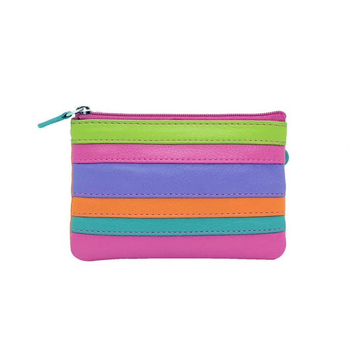 PALM BEACH STRIPE RFID COIN PURSE