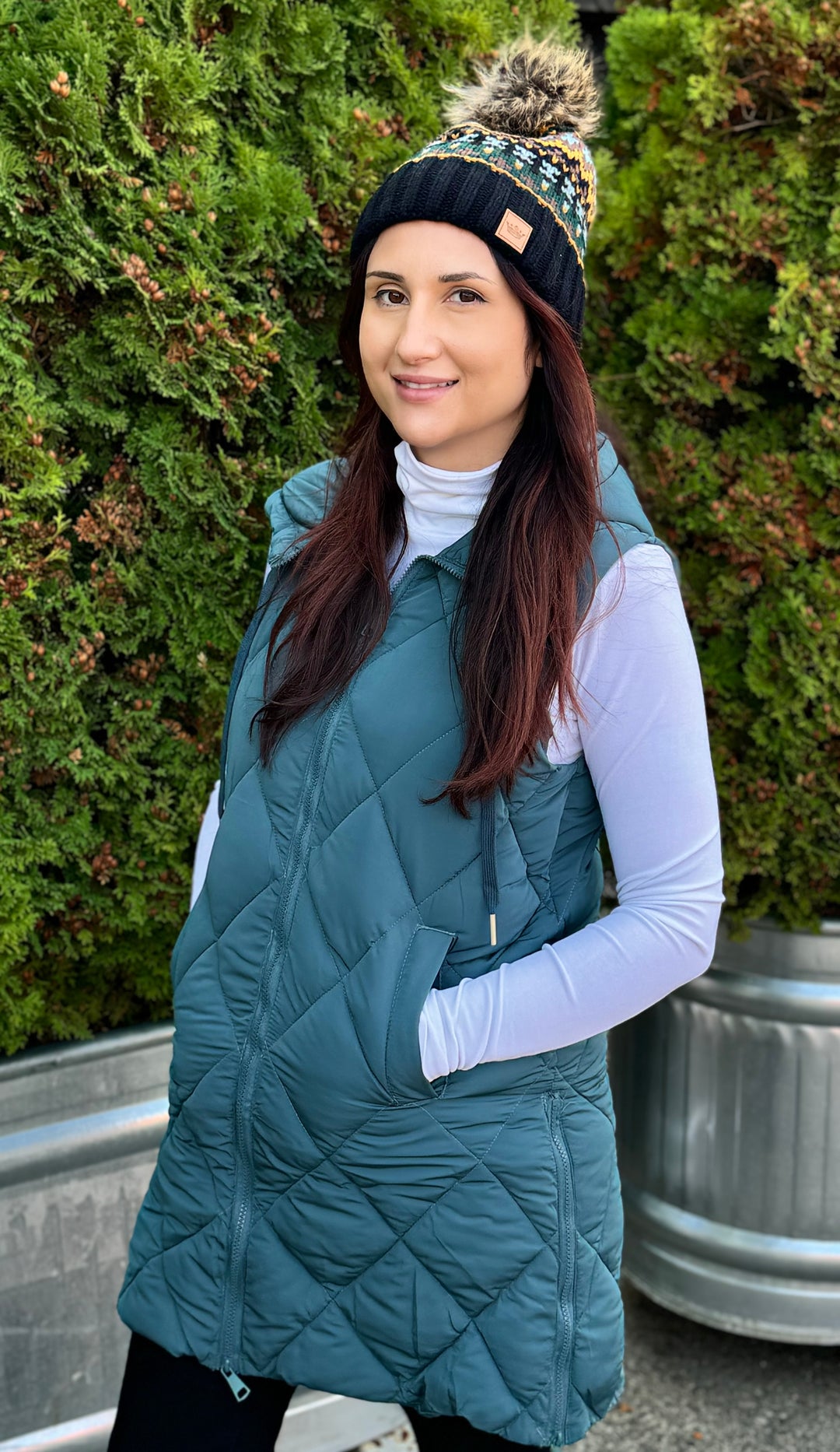 TEAL WEATHER IT TOGETHER QUILTED VEST