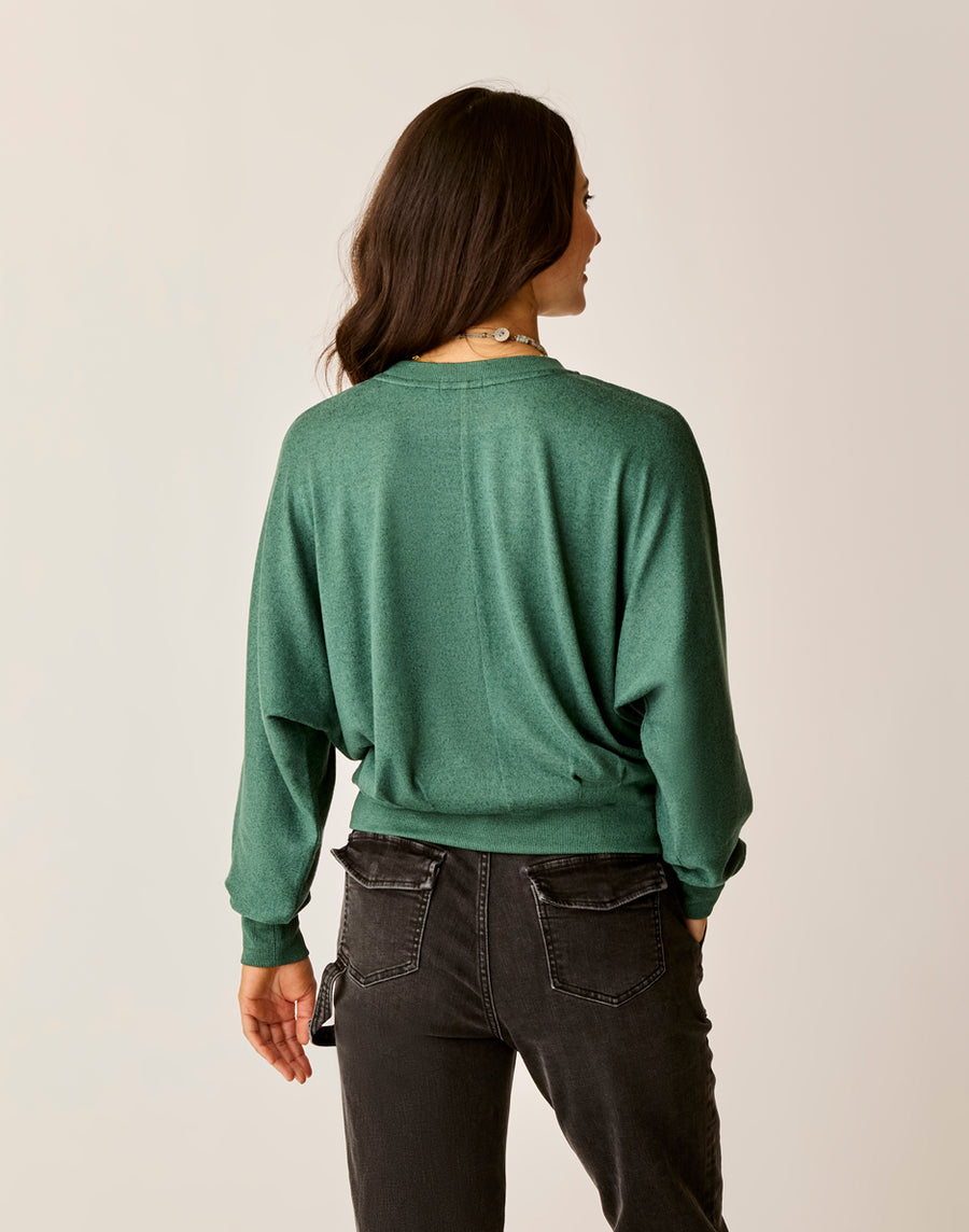 BISTRO HEATHER ANNEKE SUPERSOFT DOLMAN KNIT TOP
