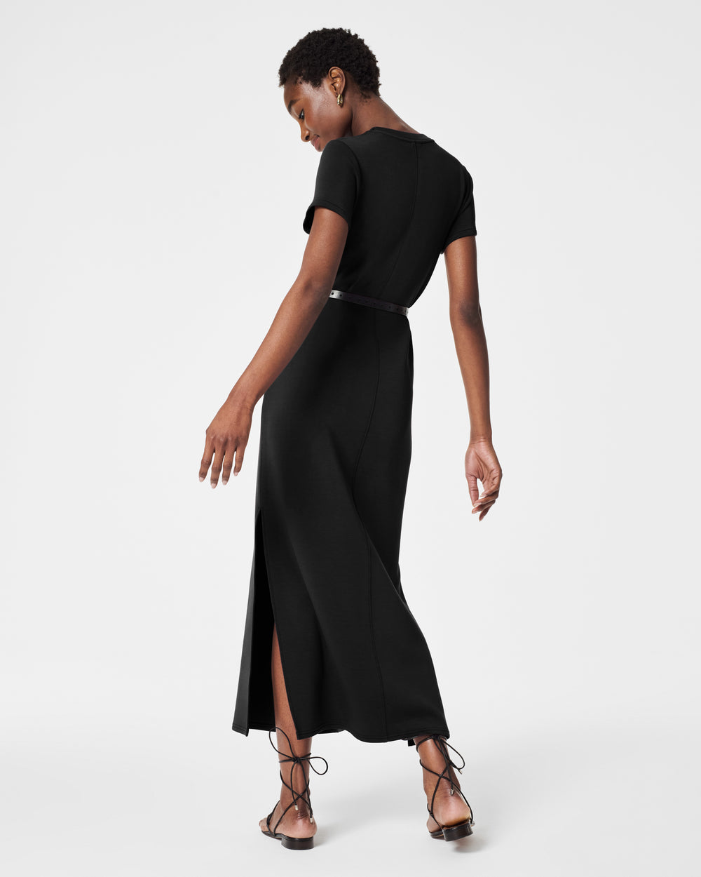 SPANX BLACK AIRESSENTIALS MAXI DRESS
