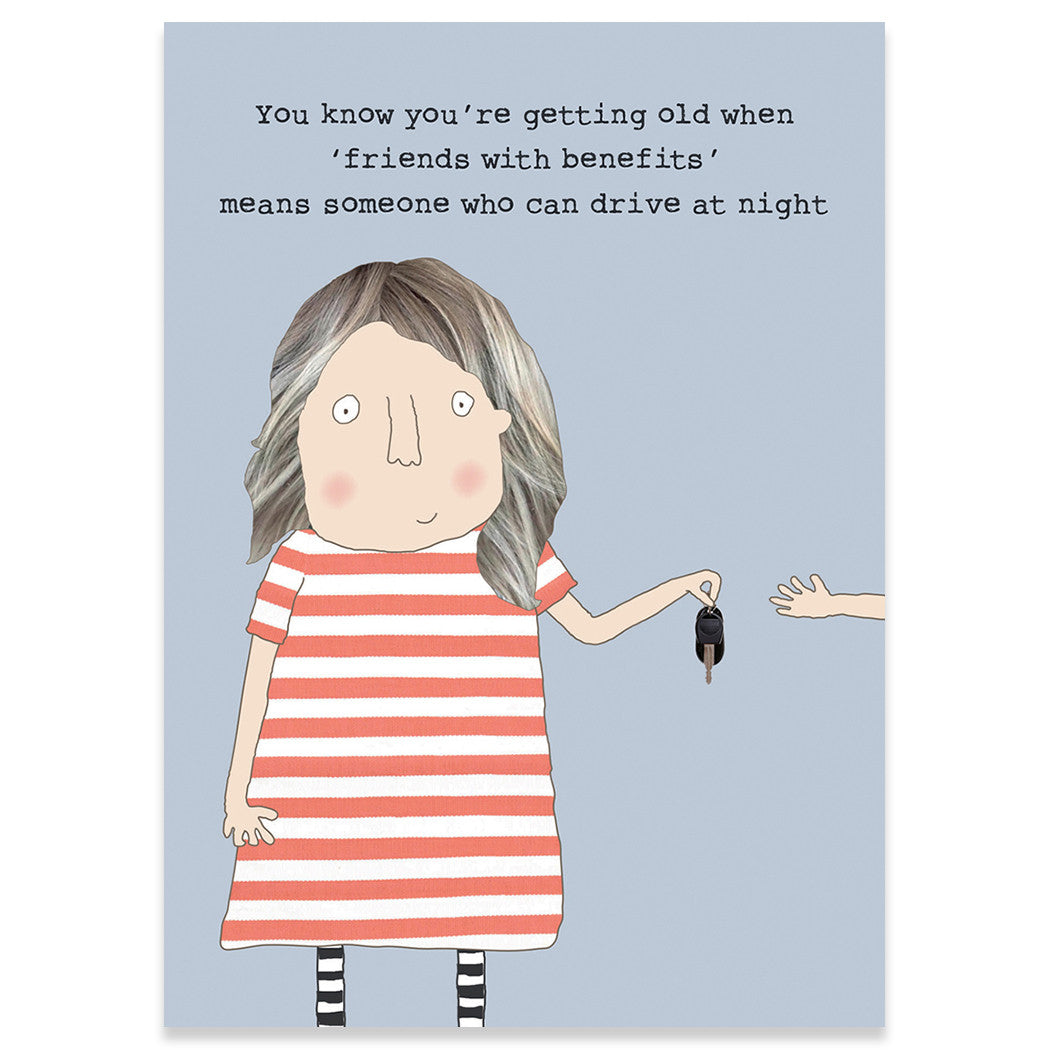 FRIENDS WITH BENEFITS BIRTHDAY GREETING CARD