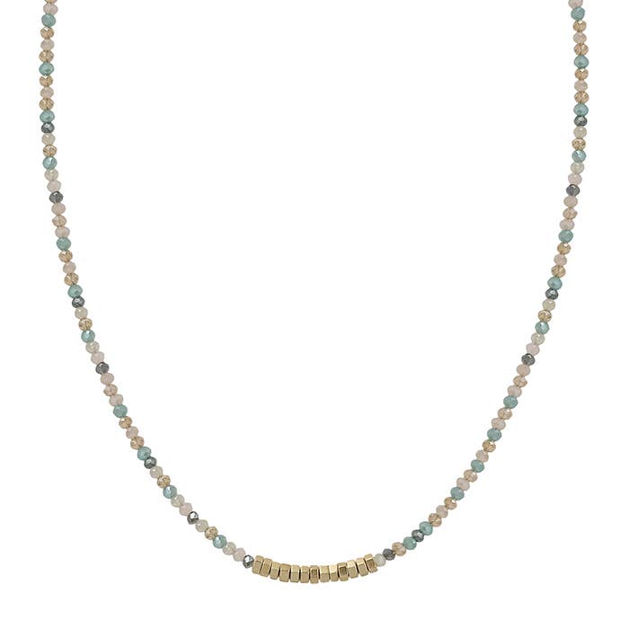BONT LIGHT MULTI CRYSTAL NECKLACE
