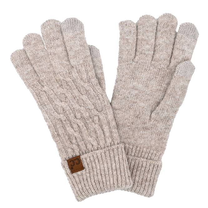 TAUPE CHAIN LINK CABLE GLOVES