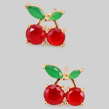 CHERRIES POST EARRINGS