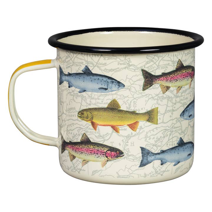 FISH ENAMEL 17OZ  MUG
