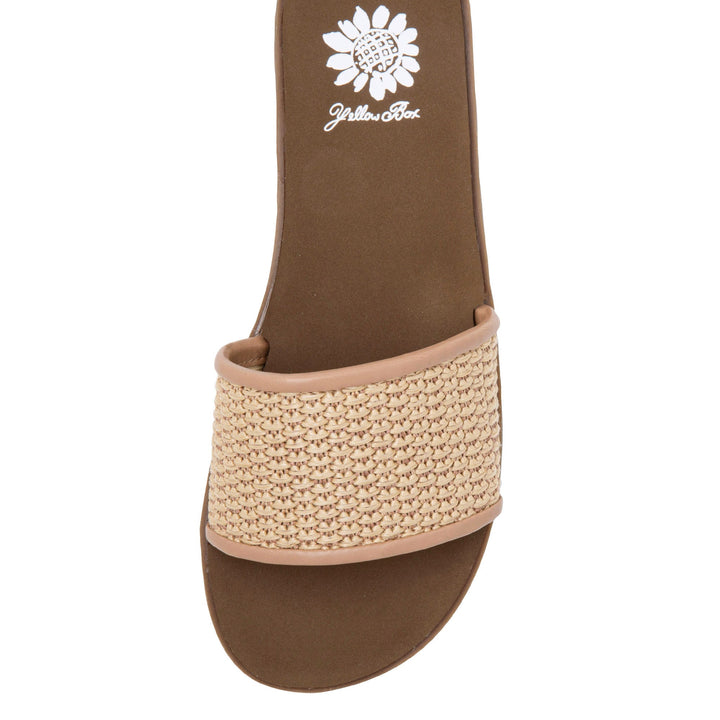 TAN FAUSTIN SLIDE SANDAL