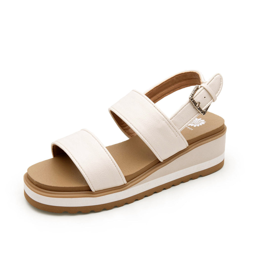 ARDENNE CREAM WEDGE SANDAL
