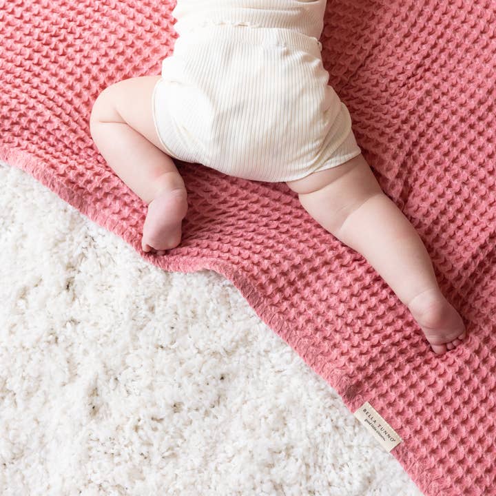 WATERMELON WAFFLE BABY BLANKET