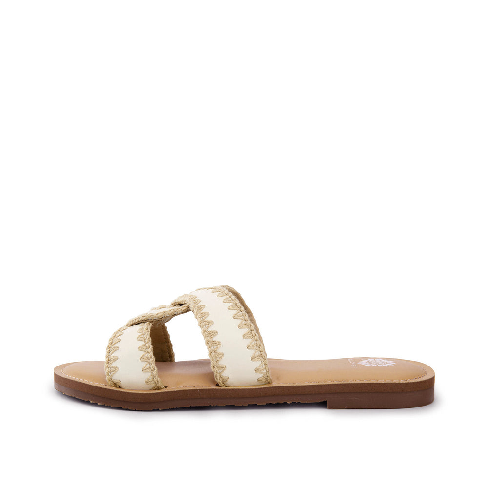 CREAM DANDIE SLIDE SANDAL
