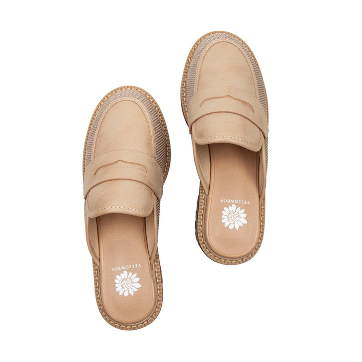 BARCLAY NATURAL LOAFER PLATFORM CLOG