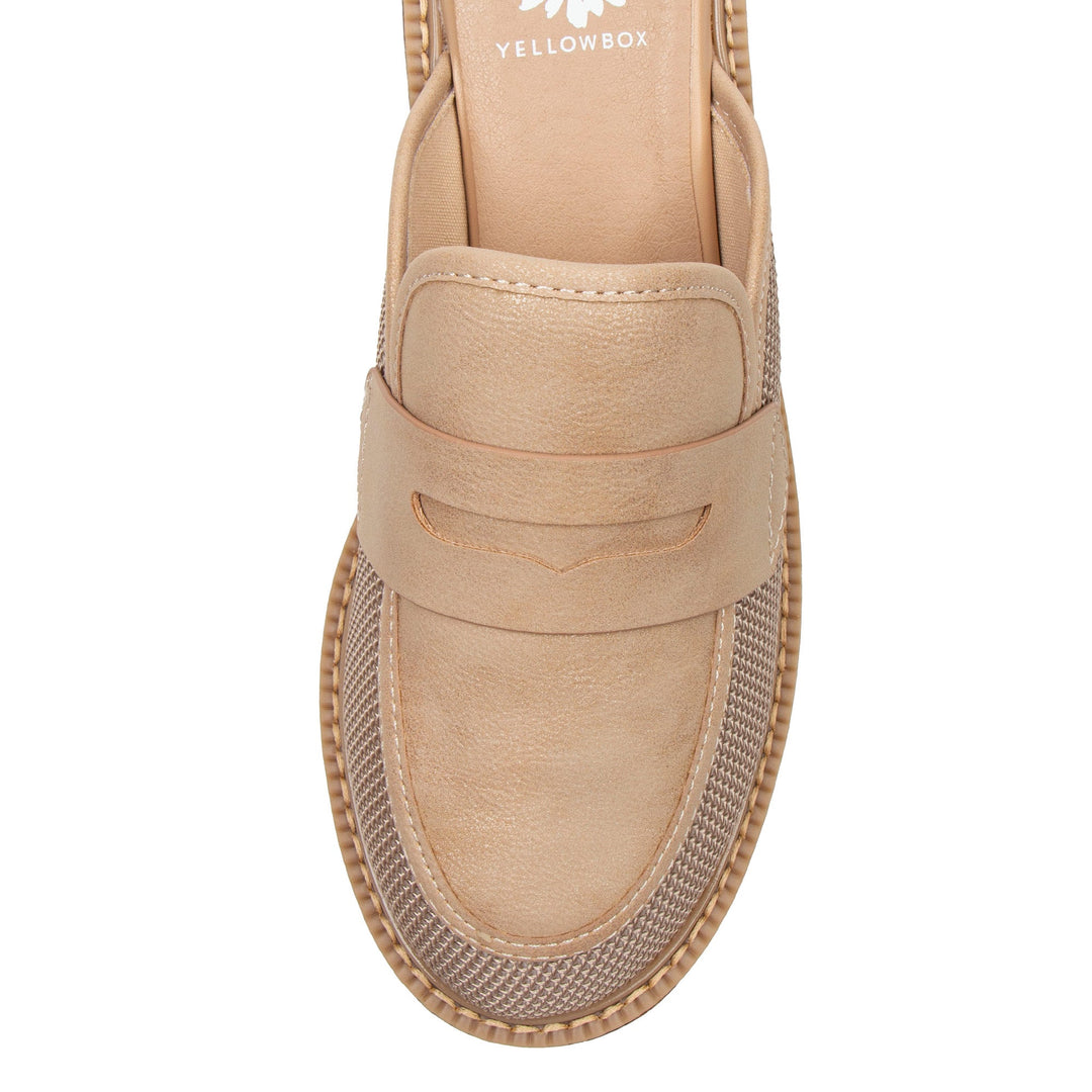 BARCLAY NATURAL LOAFER PLATFORM CLOG
