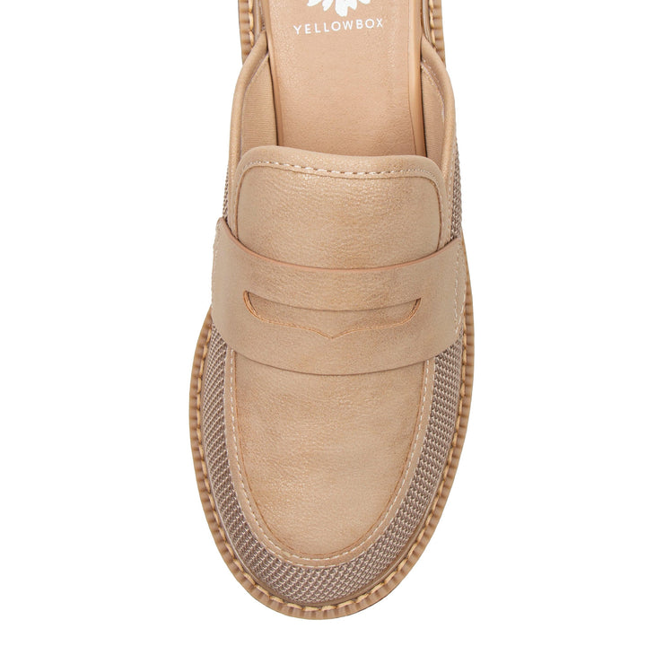 BARCLAY NATURAL LOAFER PLATFORM CLOG