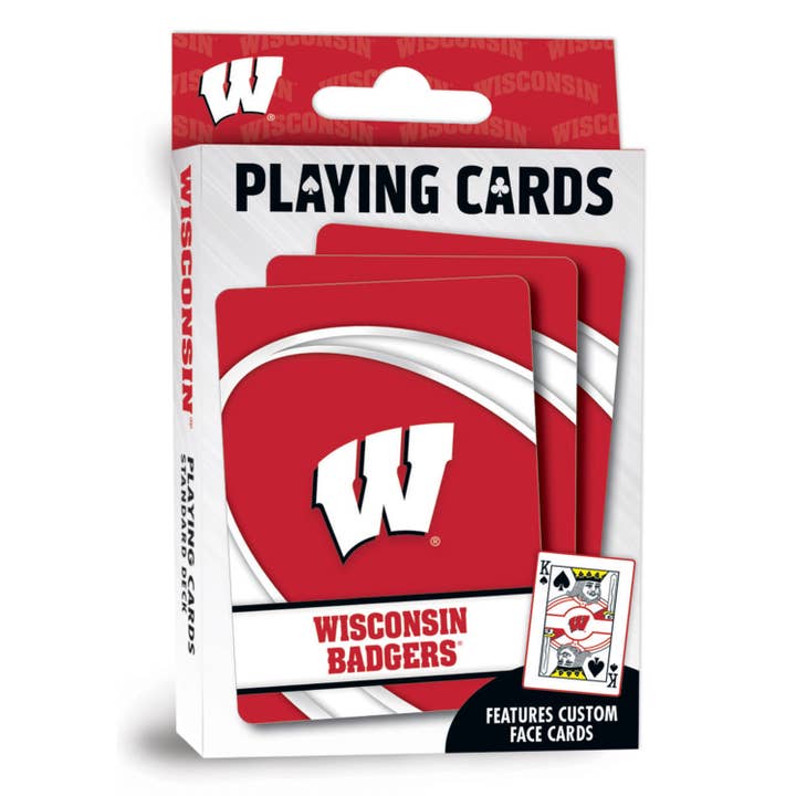 WISCONSIN BADGERS PLAYING CARDS
