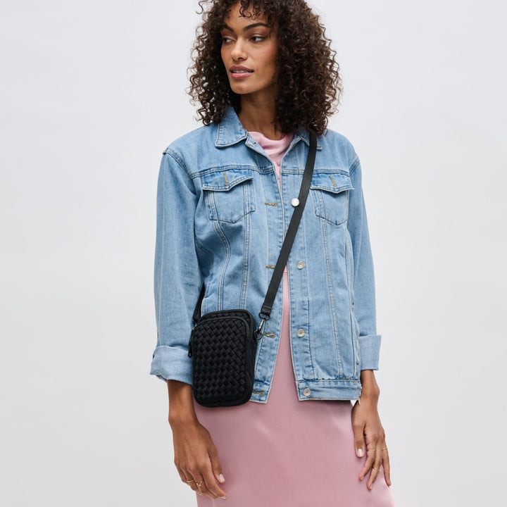 BLACK DIVIDE & CONQUER CROSSBODY BAG