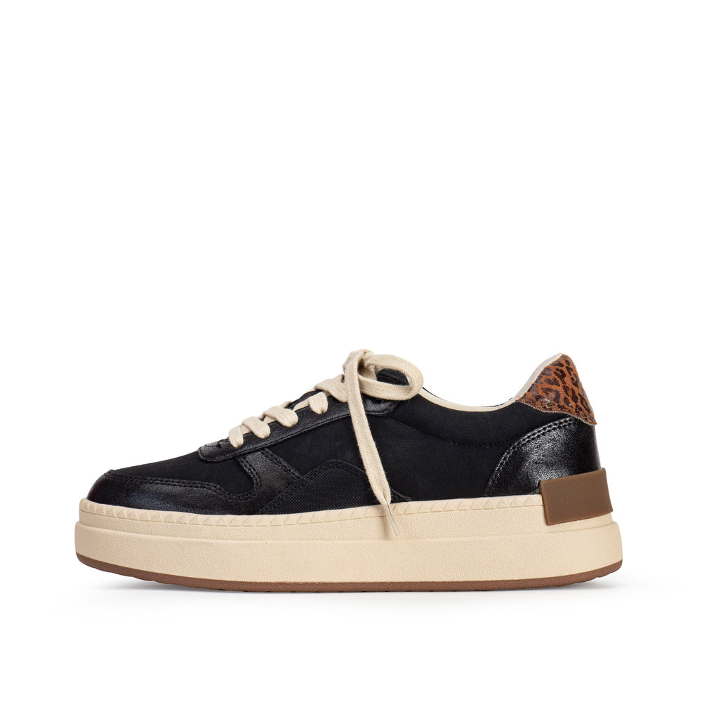 OBERLIN BLACK FLATFORM SNEAKER
