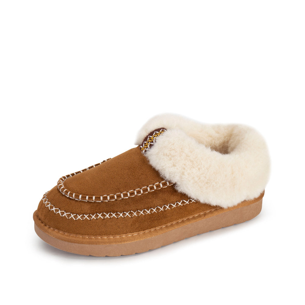 MAGGIE CHESTNUT SLIPPER SHOE
