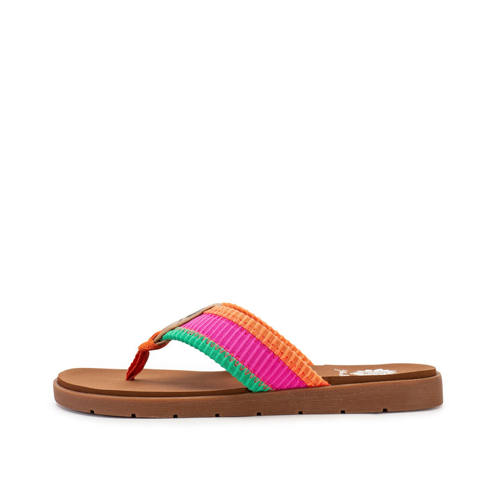 FAHAD PINK MULTI FLIP FLOPS