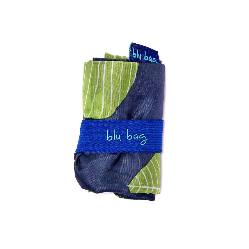 ASPEN LEAVES BLU REUSABLE SHOPPER TOTE