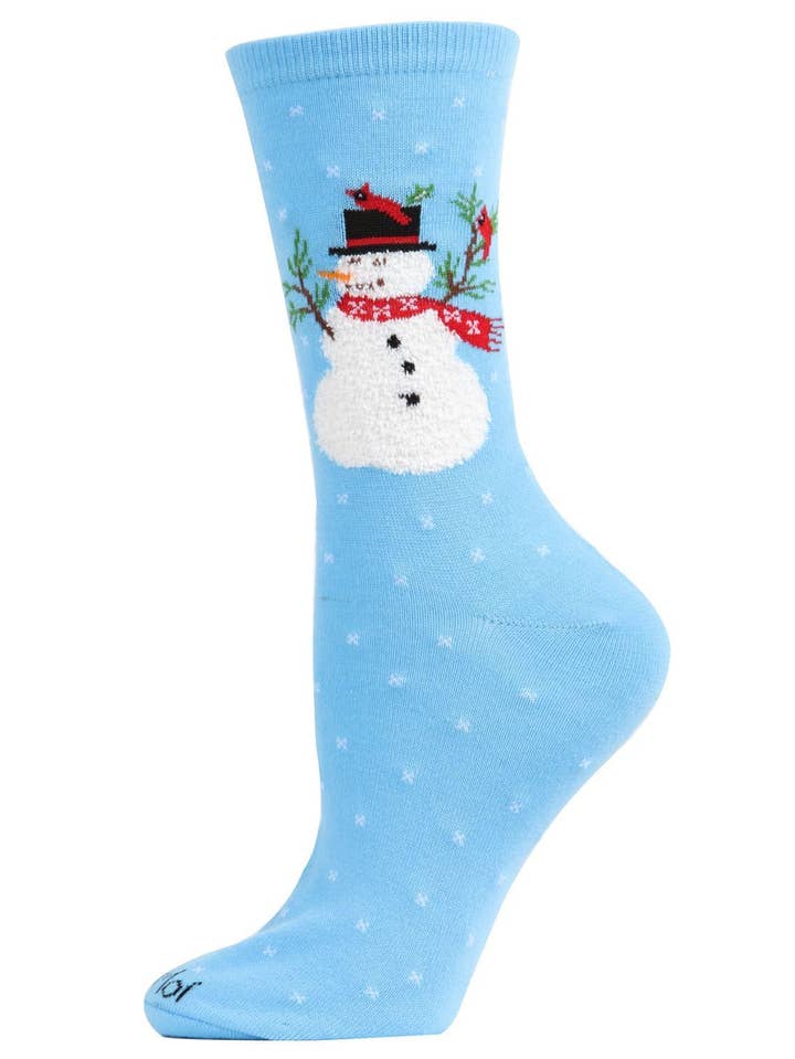 SNOWMAN & CARDINAL CREW SOCKS