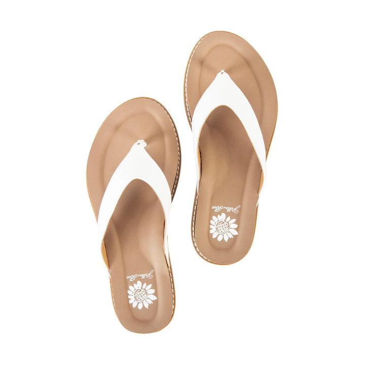 CIELO WHITE FLIP FLOP SANDAL