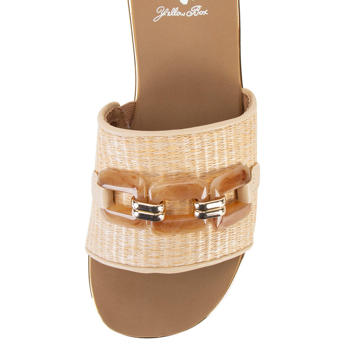GABINA NATURAL WEDGE SANDALS
