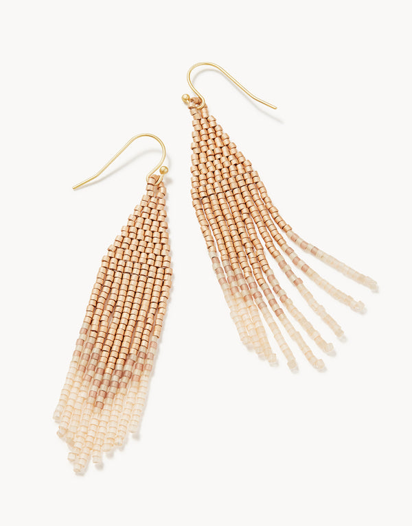 BITTY BEAD GOLDEN BLUSH EARRINGS
