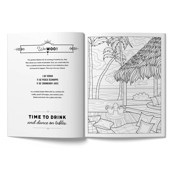 I HAVE MIXED DRINKS ABOUT FEELINGS, THE CREATIVE DRINKER COLORING BOOK

