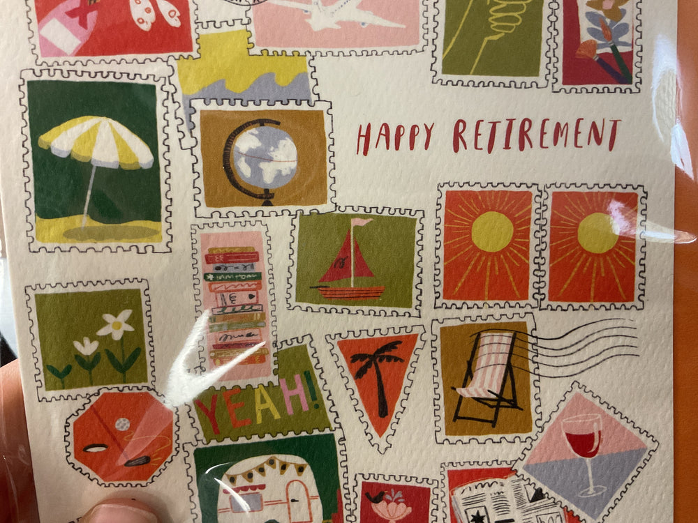 RETIREMENT STAMPS CARD
