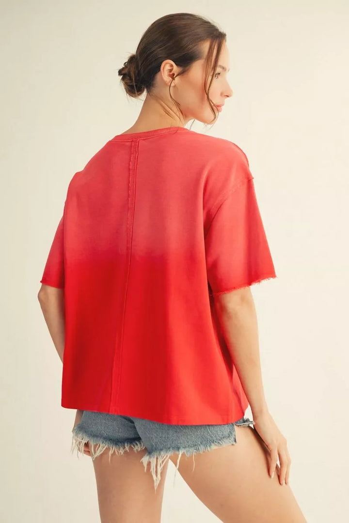 OLD GLORY RED VINTAGE FLAG TOP
