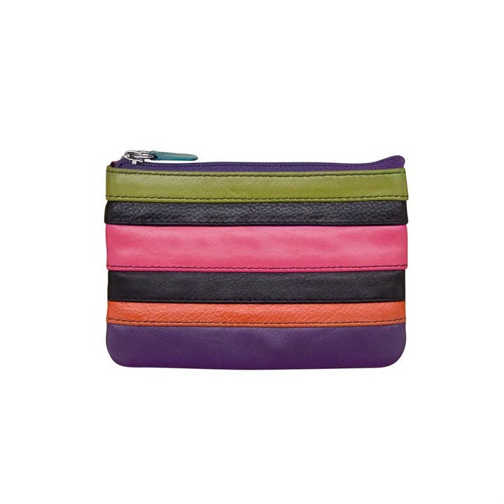 BLACK BRIGHTS RFID LEATHER COIN PURSE
