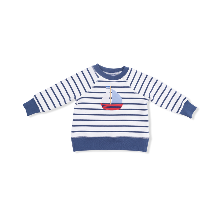 SET SAIL BUBBLY  SAILBOAT RAGLAN SWEATSHIRT