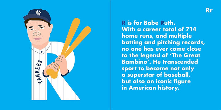 BASEBALL LEGENDS ALPHABET BOOK