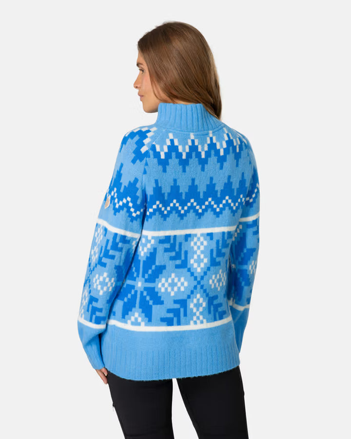 AMELIA OCEAN KNIT HALF ZIP