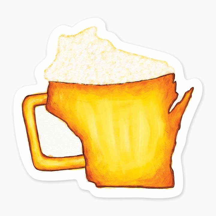 WISCONSIN BEER STICKER