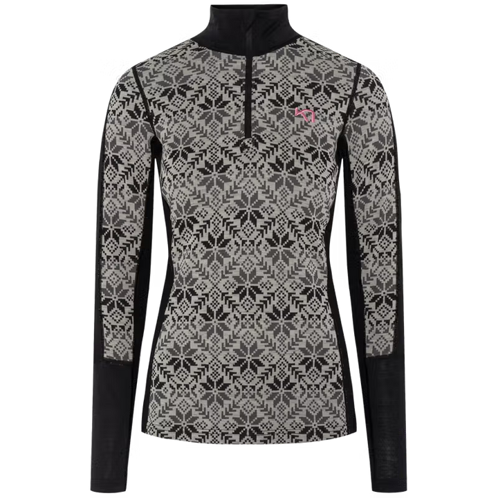 ANNA BLACK HALF ZIP