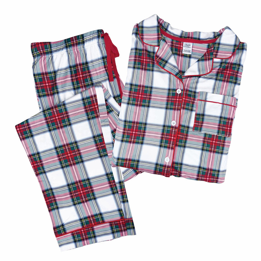 VICTORIA HOLIDAY PLAID PAJAMA SET
