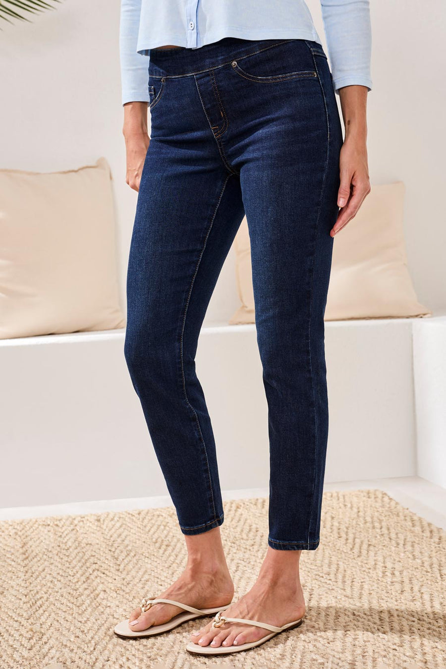 Audrey Ankle Deepocean Pull Jean
