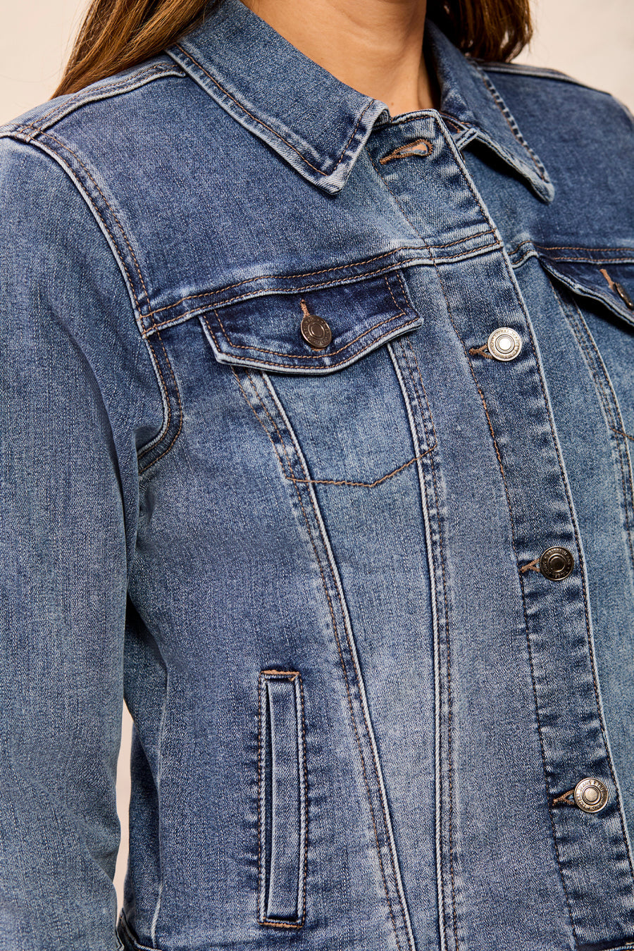 DARK VINTAGE CLASSIC DENIM JACKET
