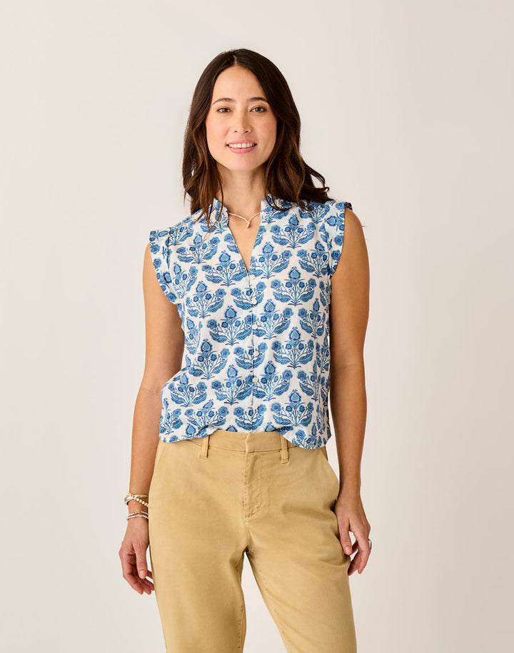 REAGAN FOLK FLORAL TOP