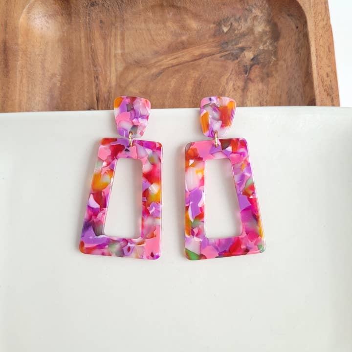 PARADISE PINK AVERY EARRINGS