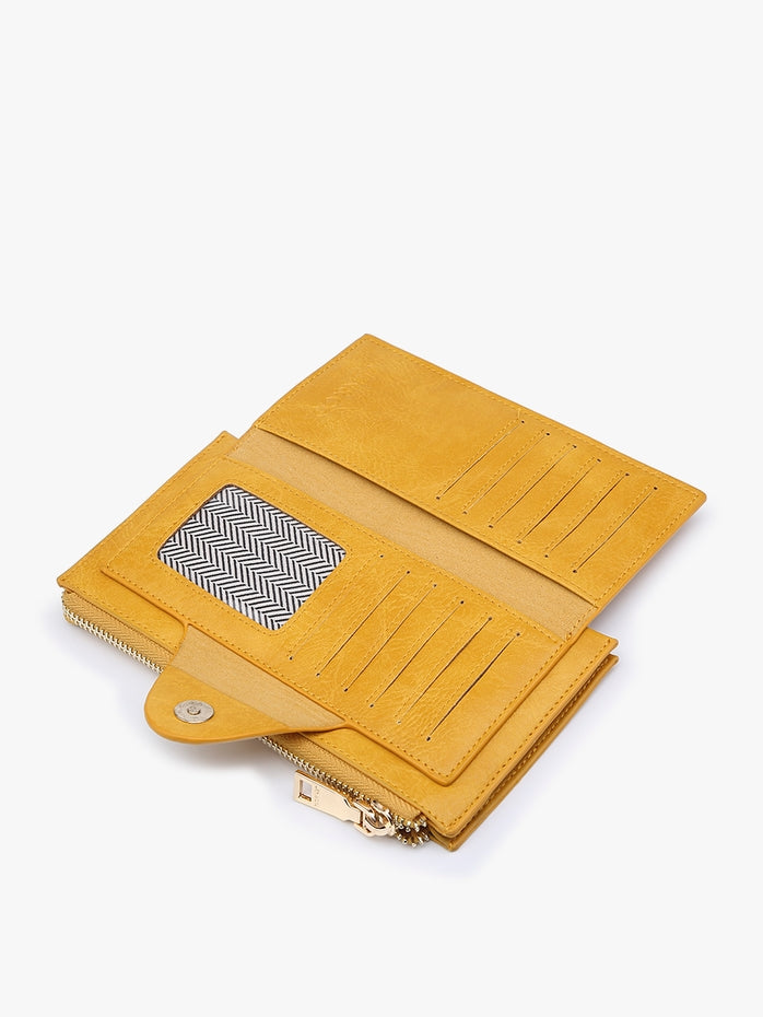 KAYLA RFID SNAP WALLET WRISTLET